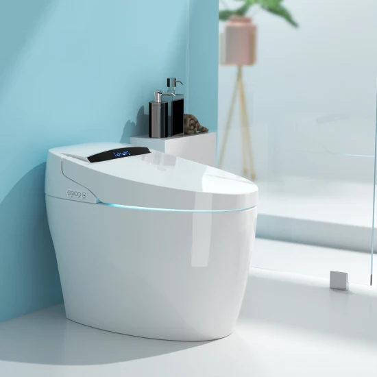 Toilette intelligente riscaldata intelligente per bagno con sensore europeo automatico