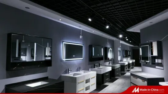 Mobili per vanità da bagno in PVC con specchio moderno in stile moda LED Vanità da bagno al miglior prezzo più venduto